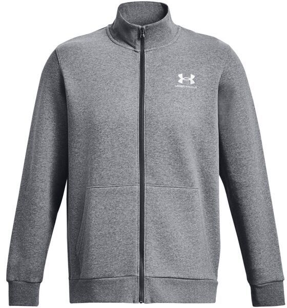 Under Armour ESSENTIAL FLEECE NOVELTY TRACK Pánska mikina, tmavo sivá, veľkosť S