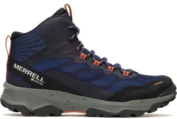 Merrell SPEED STRIKE MID GTX Pánska outdoorová obuv, tmavo modrá, veľkosť 43.5