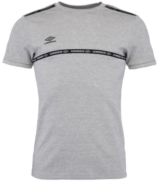 Umbro TAPED TECH TEE Pánske tričko, sivá, veľkosť