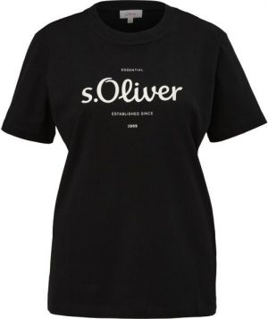 s.Oliver RL T-SHIRT Tričko, čierna, veľkosť