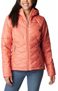 Columbia HEAVENLY HOODED JACKET Dámska zimná bunda, lososová, veľkosť