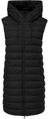 s.Oliver RL OUTDOOR WAISTCOAT Prešívaná vesta s kapucňou, čierna, veľkosť