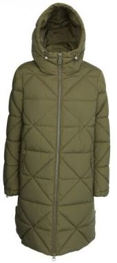 Geox W ALLENIE PARKA - SOFT POLY SH Dámska parka, khaki, veľkosť