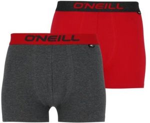 O'Neill BOXER PLAIN 2PACK Pánske boxerky, tmavo sivá, veľkosť