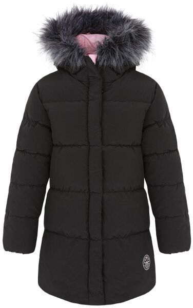 LOAP TORA Dievčenská  bunda, tmavo sivá, veľkosť 134-140