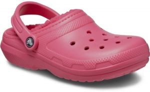 Crocs CLASSIC FUZZ LINED CLOG Dámska nazúvacia obuv, ružová, veľkosť 37/38