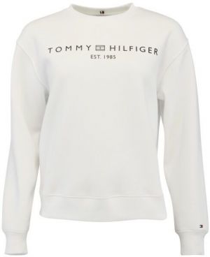 Tommy Hilfiger CHEST LOGO CREW NECK Dámska mikina, biela, veľkosť