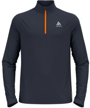 Odlo 1/2 ZIP ESSENTIAL CERAMIWARM Pánska mikina, tmavo sivá, veľkosť