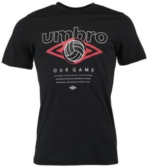 Umbro FW RETRO FOOTVALL GRAPHIC TEE Pánske tričko, čierna, veľkosť