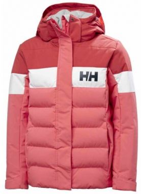 Helly Hansen JR DIAMOND JACKET Dievčenská lyžiarska bunda, ružová, veľkosť