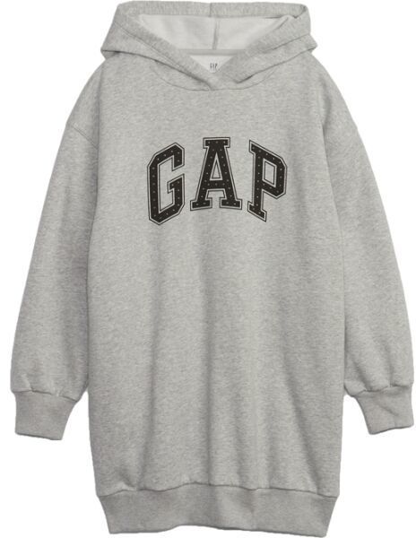GAP LOGO Dievčenské šaty, sivá, veľkosť