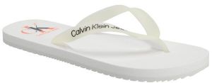 Calvin Klein BEACH SANDAL LOGO Pánske žabky, biela, veľkosť