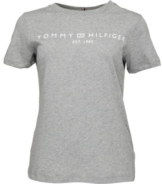 Tommy Hilfiger LOGO CREW NECK Dámske tričko, sivá, veľkosť