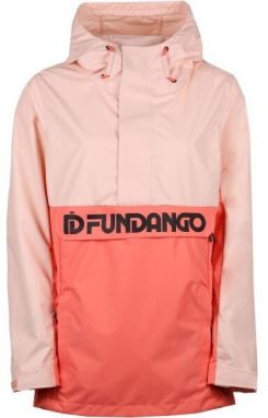 FUNDANGO BETULA LOGO ANORAK Dámska prechodná bunda, lososová, veľkosť