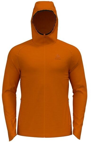 Odlo M ASCENT PW 220 MID LAYER HOODY Pánska mikina, hnědá, veľkosť