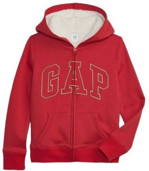 GAP INSULATED FULLZIP Dievčenská mikina, červená, veľkosť
