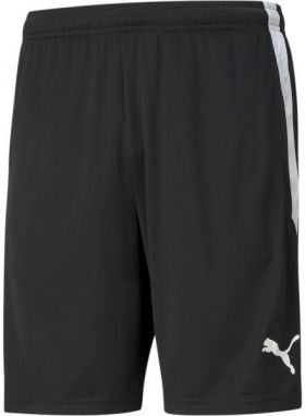 Puma TEAM LIGA TRAINING SHORTS Pánske futbalové kraťasy, čierna, veľkosť