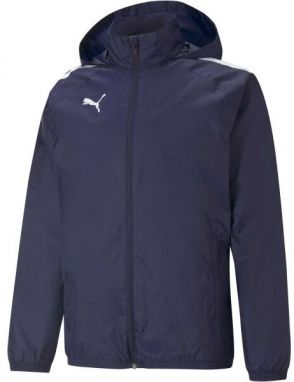 Puma TEAMLIGA ALL WEATHER JACKET Pánska bunda, tmavo modrá, veľkosť