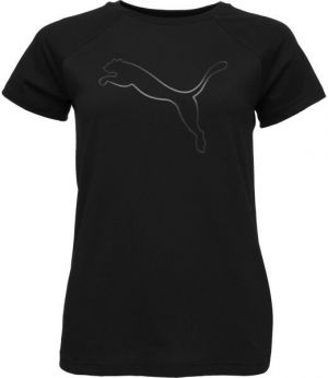 Puma MOTION LOGO Dámske tričko, čierna, veľkosť