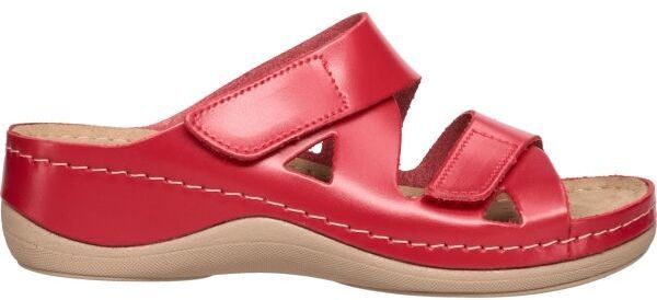 LEONS MAJA Dámske šľapky, červená, veľkosť