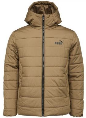 Puma ESS HOODED PADDED JACKET Pánska zimná bunda, hnedá, veľkosť