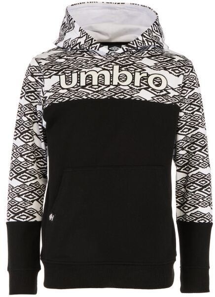 Umbro SHADY Chlapčenská mikina cez hlavu, čierna, veľkosť 116-122