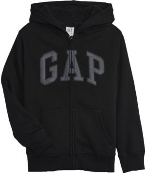 GAP INSULATED FULLZIP LOGO Chlapčenská mikina, čierna, veľkosť