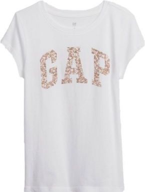 GAP V-FR SS VALUE LOGO TEE Dievčenské tričko, biela, veľkosť