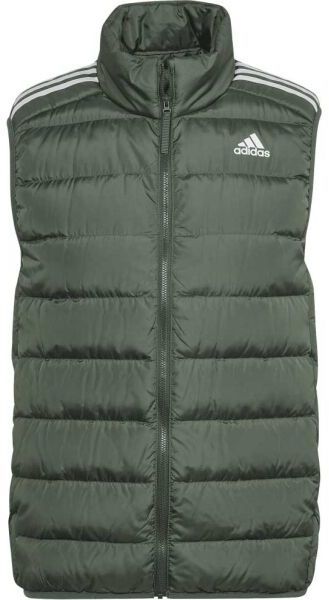 adidas ESS DOWN VEST Pánska vesta, tmavo zelená, veľkosť