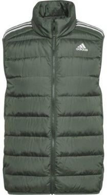 adidas ESS DOWN VEST Pánska vesta, tmavo zelená, veľkosť