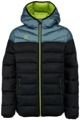 Umbro NATS Detská ľahká prešívaná bunda, čierna, veľkosť 140-146