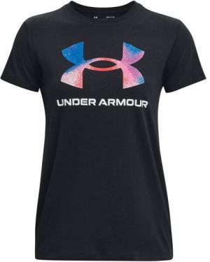 Under Armour LIVE SPORTSTYLE GRAPHIC SS Dámske tričko, čierna, veľkosť