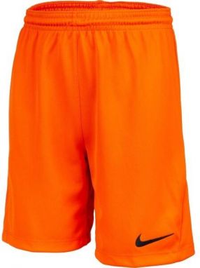 Nike DRI-FIT PARK 3 JR TQO Chlapčenské futbalové šortky, oranžová, veľkosť