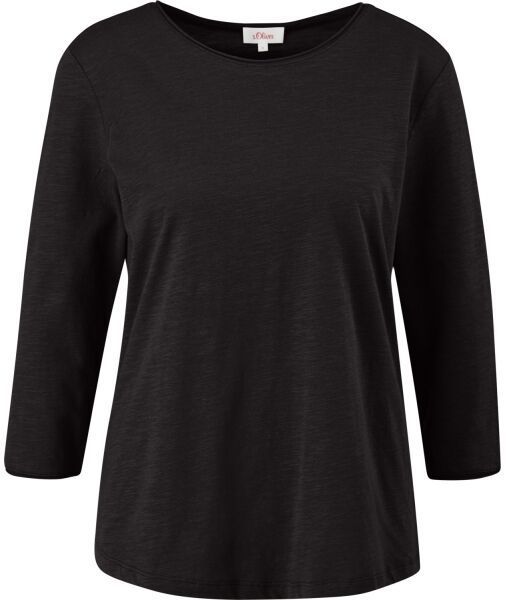 s.Oliver RL JERSEY TOP NOOS Tričko, čierna, veľkosť