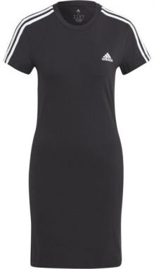 adidas 3S FIT T DR Dámske tričkové šaty, čierna, veľkosť