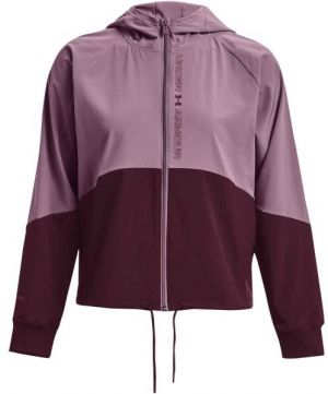Under Armour WOVEN FZ JACKET Dámska bunda, fialová, veľkosť L