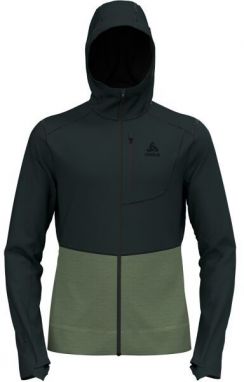 Odlo PERFORMANCE WOOL X-WARM HOODY Pánska mikina, čierna, veľkosť