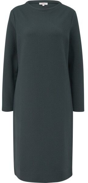 s.Oliver RL LONG SLEEVE DRESS NOOS Midi šaty, tmavo zelená, veľkosť