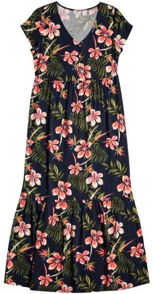 Roxy POPULAR SONG Dámske dlhé šaty, tmavo modrá, veľkosť