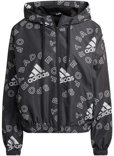 adidas BLUV Q1 WB Dámska vetrovka, čierna, veľkosť