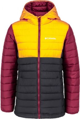 Columbia POWDER LITE HOODED JACKET Chlapčenská bunda, čierna, veľkosť