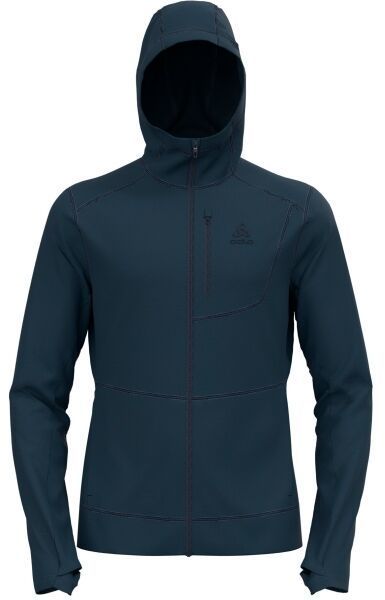Odlo PERFORMANCE WOOL X-WARM HOODY Pánska mikina, tmavo sivá, veľkosť