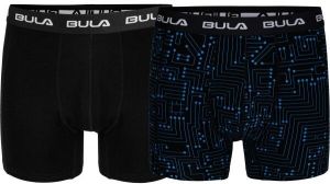 Bula 2 PK BULA BOXER Pánske boxerky, čierna, veľkosť