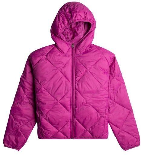 Roxy WIND SWEPT HOODED Dámska ľahká prešívaná bunda, ružová, veľkosť