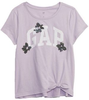 GAP V-FEB SS ELV LOGO Dievčenské tričko, fialová, veľkosť