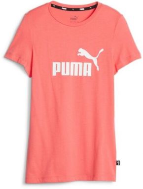 Puma ESS LOGO TEE G Dievčenské tričko, lososová, veľkosť