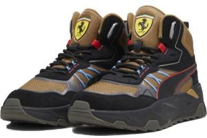 Puma FERRARI TRINITY MID WTR Pánska obuv, čierna, veľkosť 40.5