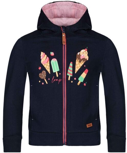 LOAP DORA Dievčenská mikina, tmavo modrá, veľkosť