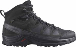 Salomon QUEST ROVE MID GTX Pánska kožená turistická obuv, čierna, veľkosť 45 1/3