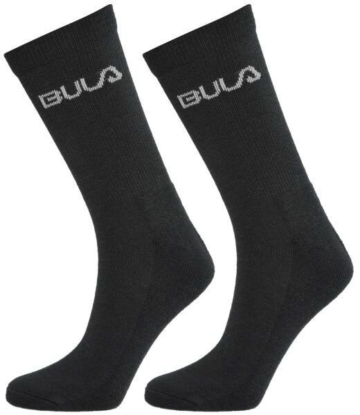 Bula 2PK WOOL SOCK Pánske ponožky, čierna, veľkosť 40-42